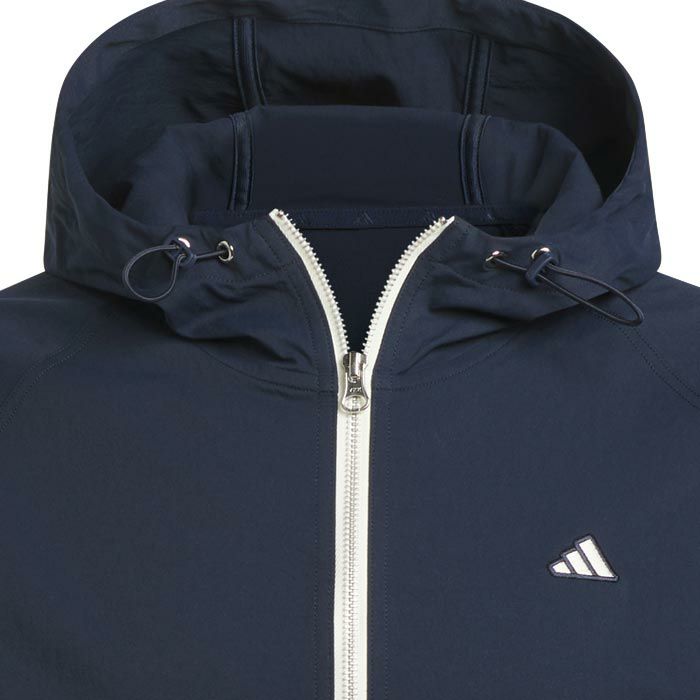 アディダス adidas　メンズ GO-TO 防風 ロゴ刺繍 ストレッチ 長袖 フルジップ フーディー JTX89　2024年モデル 詳細3