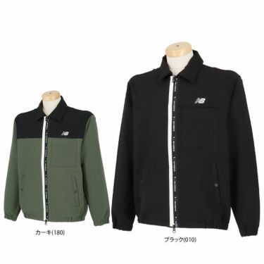 ニューバランスゴルフ　メンズ SPORT 撥水 ロゴテープ 4WAYストレッチ 長袖 フルジップ ジャケット 012-4220002　2024年モデル 詳細1