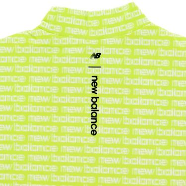 ニューバランスゴルフ　メンズ SPORT 総柄プリント ボーダーシフトロゴ ストレッチ 長袖 モックネックシャツ 012-4267001　2024年モデル 詳細4