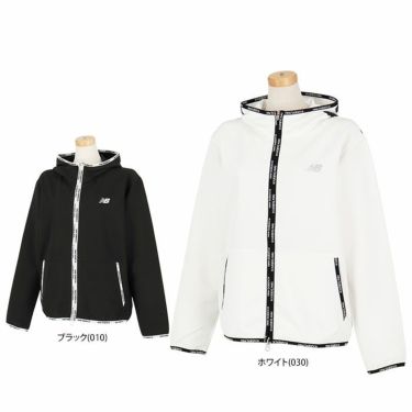 ニューバランスゴルフ　レディース SPORT 撥水 ロゴデザイン 4WAYストレッチ 長袖 フルジップ フーディー 012-4220501　2024年モデル 詳細1