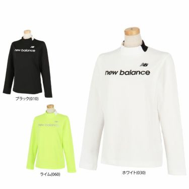 ニューバランスゴルフ　レディース SPORT ロゴプリント ストレッチ 長袖 モックネックシャツ 012-4267501　2024年モデル