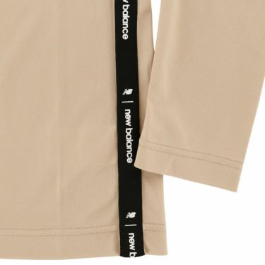 ニューバランスゴルフ　レディース SPORT ロゴプリント バイカラー ストレッチ 長袖 モックネックシャツ 012-4267502　2024年モデル 詳細5
