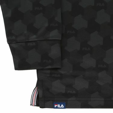 フィラ FILA　メンズ ロゴ刺繍 カモ柄 裏起毛 ストレッチ 長袖 ハーフジップシャツ 783-508　2023年モデル 詳細6