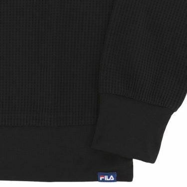 フィラ FILA　レディース ロゴ刺繍 ワッフル生地 ストレッチ 長袖 ハイネックシャツ 793-505　2023年モデル 詳細5