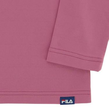 フィラ FILA　レディース ロゴデザイン バイカラー ストレッチ 長袖 リブ衿 ハイネックシャツ 793-543　2023年モデル 詳細4