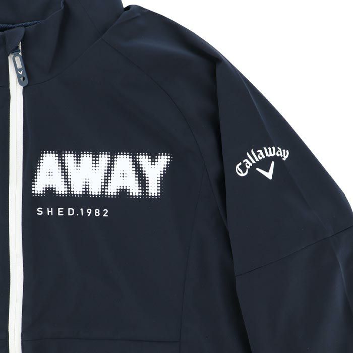 キャロウェイ Callaway　メンズ ロゴプリント メッシュ裏地 スターストレッチ 収納袋付き 長袖 フルジップ ブルゾン C24215100　2024年モデル 詳細4