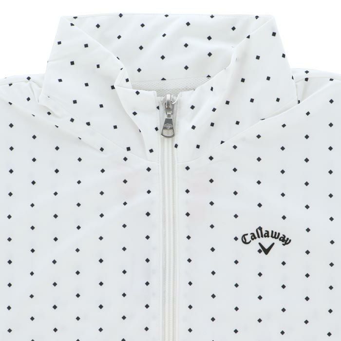 キャロウェイ Callaway　レディース スクエアドット柄 スターストレッチ メッシュ裏地 長袖 フルジップ ブルゾン C24215200　2024年モデル 詳細3