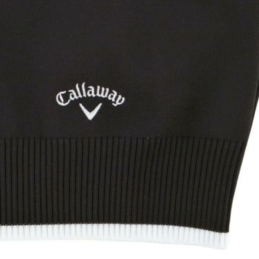 キャロウェイ Callaway　レディース ピンタックロゴ クルーネック ニット ベスト C24219200　2024年モデル 詳細5