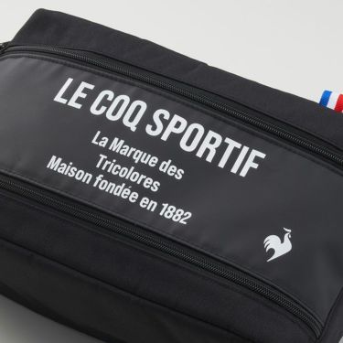 ルコック Le coq sportif　メンズ ロゴプリント シューズケース QQBXJA21 BK00 ブラック　2023年モデル 詳細2