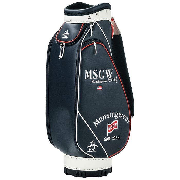 マンシングウェア Munsingwear　ロゴデザイン キャディバッグ MG4FCB01M NV00 ネイビー　2024年モデル 詳細1