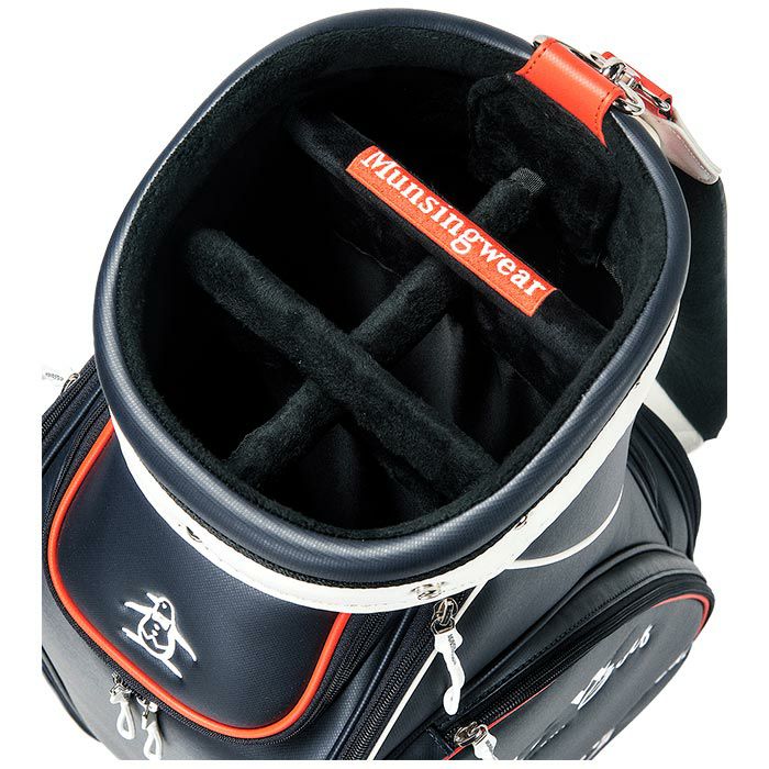 マンシングウェア Munsingwear　ロゴデザイン キャディバッグ MG4FCB01M NV00 ネイビー　2024年モデル 詳細3