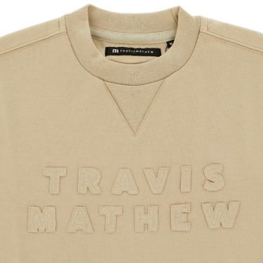 トラヴィスマシュー Travis Mathew　メンズ ロゴアップリケ ダンボール 長袖 クルーネック スウェット プルオーバー 7AK004　2024年モデル 詳細3