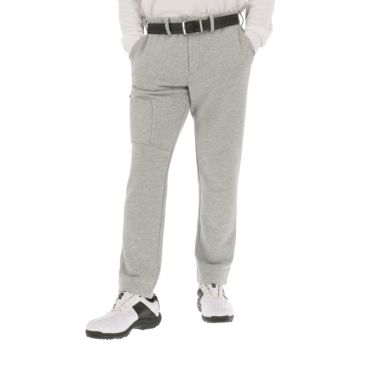 トラヴィスマシュー Travis Mathew　メンズ ロゴプリントファスナー スウェット ロングパンツ 7AK034　2024年モデル ヘザーライトグレー（0HLG）