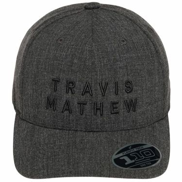 トラヴィスマシュー Travis Mathew　メンズ ロゴ刺繍 スナップバック キャップ 1MX390JV 0HBL ヘザーブラック　2024年モデル 詳細1