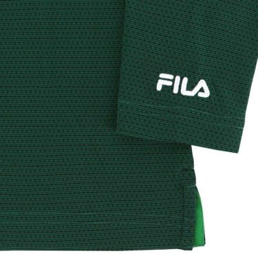 フィラ FILA　メンズ 軽量 裏起毛 ロゴ刺繍 ストレッチ 長袖 ボタンダウン ポロシャツ 784-540　2024年モデル 詳細5