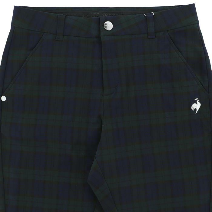 ルコック Le coq sportif　レディース チェック柄 ストレッチ テーパード 9分丈 パンツ LG4FLP51L　2024年モデル 詳細3