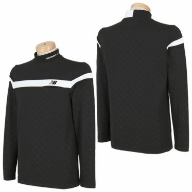  ニューバランスゴルフ　メンズ SPORT チェストライン 総柄エンボス ストレッチ 長袖 モックネックシャツ 012-4267006　2024年モデル 詳細5