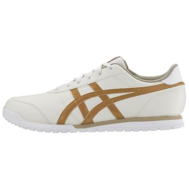 アシックス asics　ゲルプレショット クラシック 4 スパイクレス ゴルフシューズ 1113A054 200 バーチ/ピュアゴールド　2024年モデル 詳細1