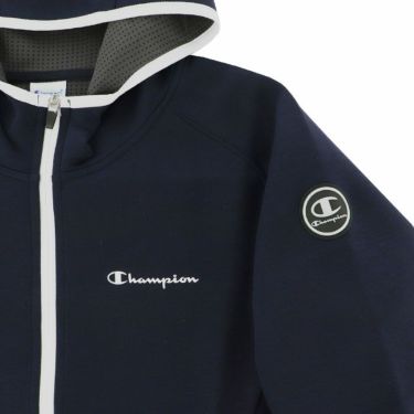 チャンピオンゴルフ ChampionGOLF　レディース 撥水 ロゴデザイン スウェット 長袖 ラグランスリーブ フルジップ フーディー CW-AG102　2024年モデル 詳細7