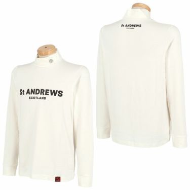 セントアンドリュース St ANDREWS　メンズ ロゴプリント ストレッチ 長袖 ハイネックシャツ 042-4266151　2024年モデル 詳細5