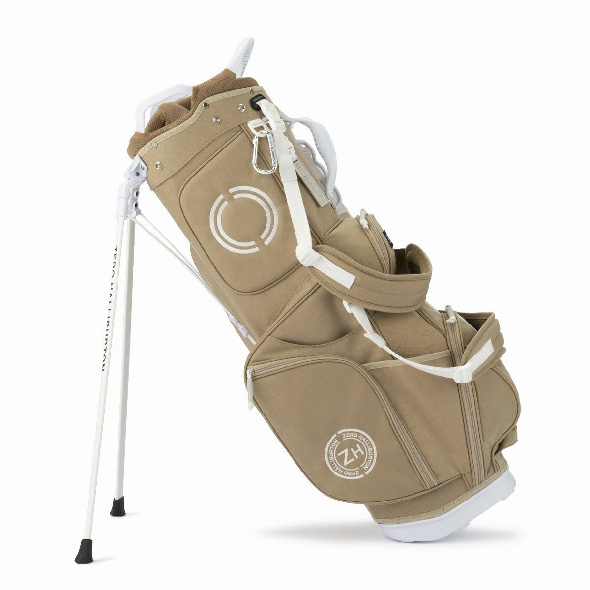 ゼロハリバートン　ZHG-CB1 ソリッドコーデュラシリーズ スタンド キャディバッグ 82922 05 ベージュ　2024年モデル ベージュ（05）