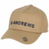 セントアンドリュース St ANDREWS　ロゴデザイン 起毛ツイル キャップ 042-4287051 040 ベージュ　2024年モデル ベージュ（040）