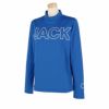 ジャックバニー Jack Bunny!!　レディース ビッグロゴプリント ストレッチ 裏起毛 長袖 モックネックシャツ 263-4266122　2024年モデル 詳細2