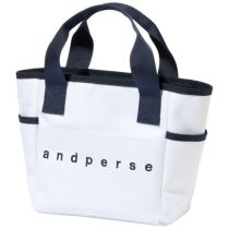 アンパスィ and per se　ロゴワッペン カートバッグ AUA7124 10 ホワイト　2024年モデル