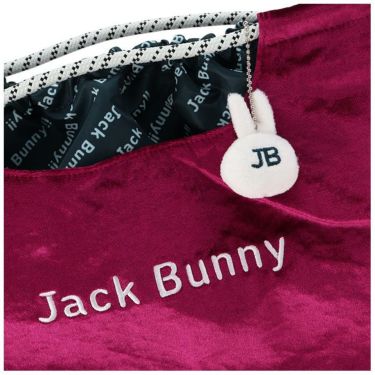 ジャックバニー Jack Bunny!!　 レディース うさぎチャーム付き ベロア トートバッグ 262-4281003 090 ピンク　2024年モデル 詳細2