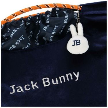 ジャックバニー Jack Bunny!!　 レディース うさぎチャーム付き ベロア トートバッグ 262-4281003 120 ネイビー　2024年モデル 詳細2