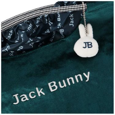 ジャックバニー Jack Bunny!!　 レディース うさぎチャーム付き ベロア トートバッグ 262-4281003 140 グリーン　2024年モデル 詳細2