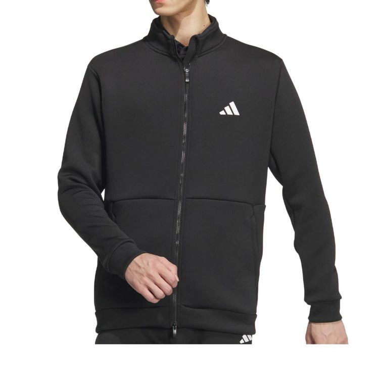 【アルチビオ】2023年ダンボールニット ビッグロゴ ゴルフブルゾンジャケットL アディダス adidas メンズ ULTIMATE365 ダンボールニット バックロゴ