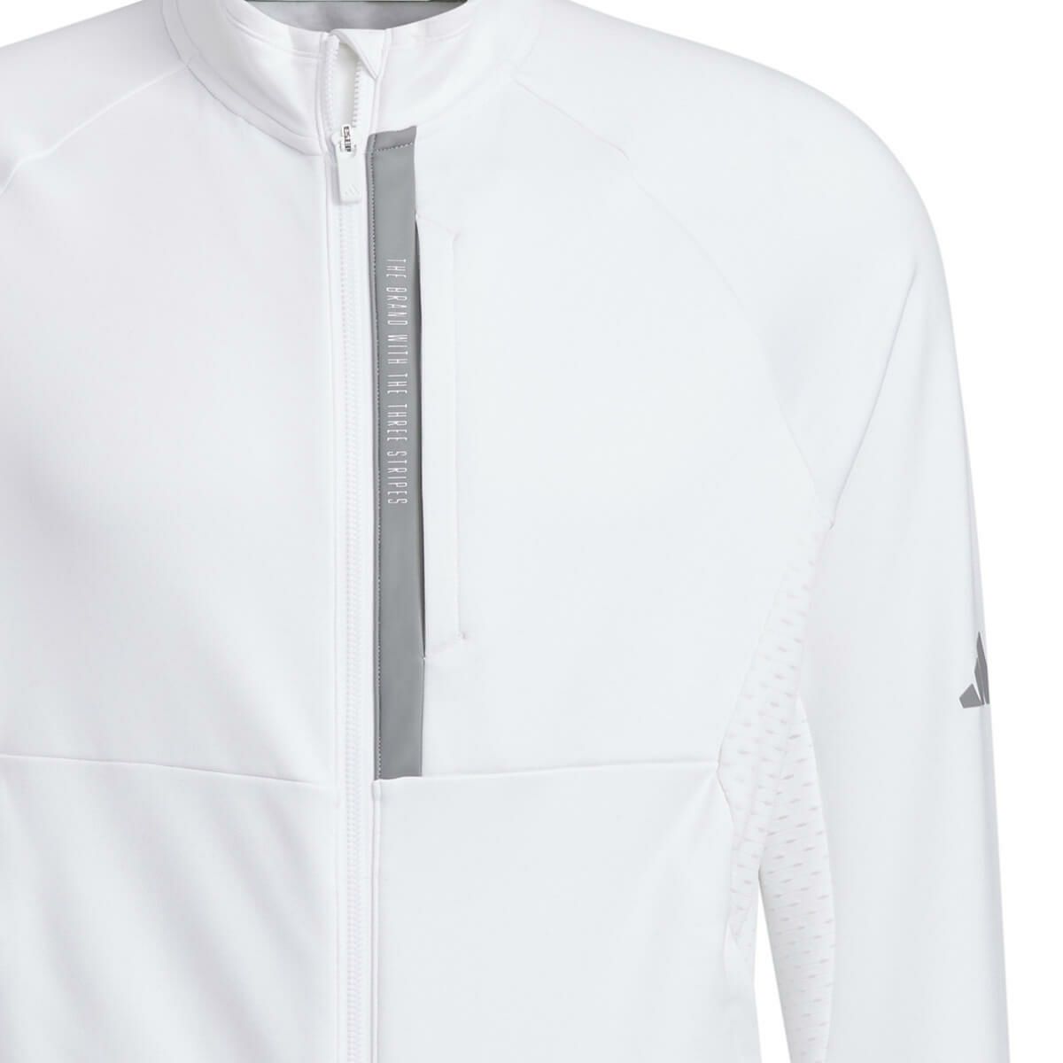 アディダス adidas　メンズ ULTIMATE365 裏起毛 サイドメッシュ切替 長袖 フルジップ ジャケット JTY65　2024年モデル ホワイト（IM6470） 詳細4