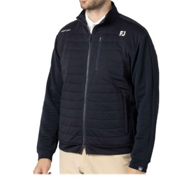 フットジョイ FootJoy　メンズ 撥水 防風 ロゴプリント 生地切替 ストレッチ 長袖 フルジップ ジャケット FJ-F24-M04　2024年モデル 詳細3