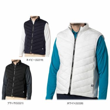 フットジョイ FootJoy　メンズ 防風 撥水 生地切替 ストレッチ 中綿入り フルジップ ベスト FJ-F24-O02　2024年モデル 詳細1