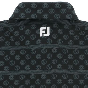 フットジョイ FootJoy　メンズ ロゴジャカード ボーダー柄 ストレッチ 長袖 ポロシャツ FJ-F24-S13　2024年モデル 詳細8