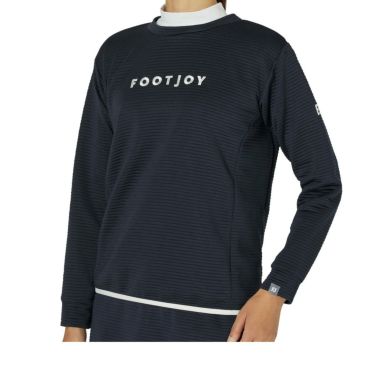 フットジョイ FootJoy　レディース 撥水 ロゴ刺繍 ポコエット ストレッチ 長袖 クルーネック プルオーバー FJW-F24-M03　2024年モデル 詳細4