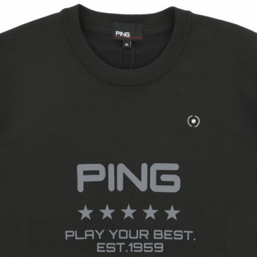 ピン PING　メンズ ロゴプリント 長袖 クルーネック ニット プルオーバー 621-4270801　2024年モデル 詳細3