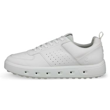 ecco エコー　STREET 720 ストリート 720　メンズ スパイクレス ゴルフシューズ 111704 01007 WHITE　2024年モデル 詳細1