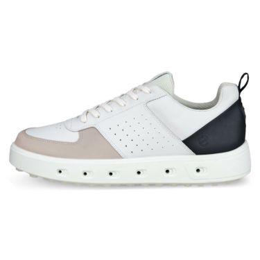 ecco エコー　STREET 720 ストリート 720　メンズ スパイクレス ゴルフシューズ 111704 61039 WHITE/BLACK/GRAVEL　2024年モデル 詳細1