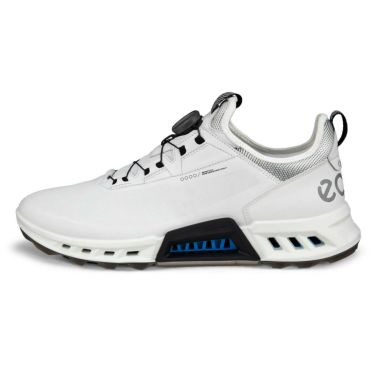 ecco エコー　BIOM C4 BOA バイオム C4 ボア　メンズ スパイクレス ゴルフシューズ 130424 51227 WHITE/BLACK　2024年モデル 詳細1