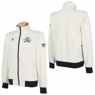 フィラ FILA　メンズ 防風 カモ柄 ボンディング 裏フリース ストレッチ 長袖 フルジップ ブルゾン 784-207　2024年モデル 詳細2