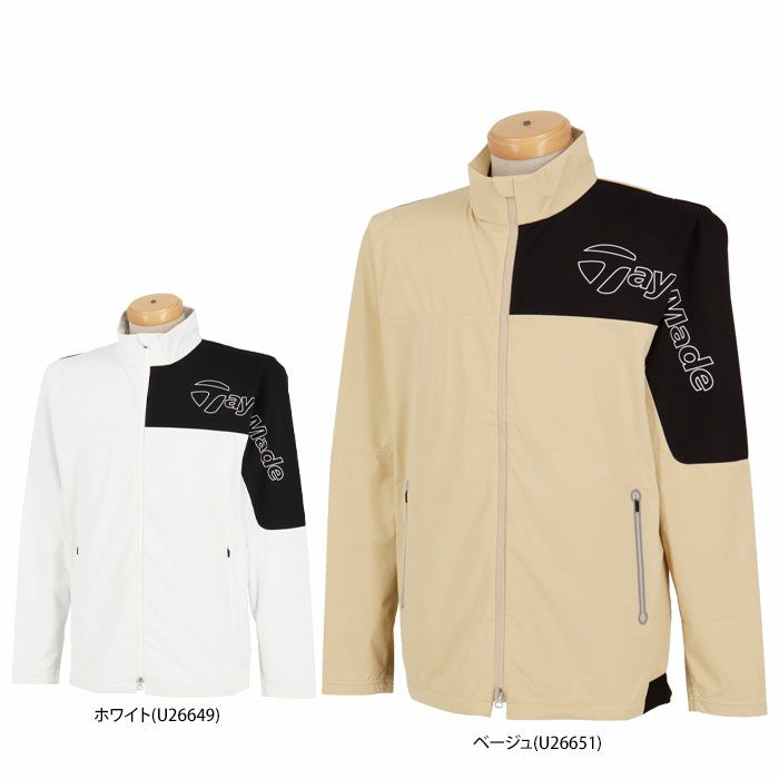 TaylorMade メンズジャケット ホワイト ゴルフ ウェア テーラーメイド