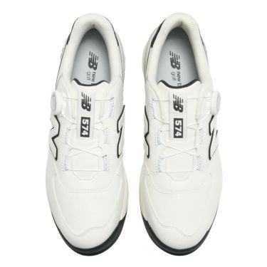 ニューバランスゴルフ　574 SL BOA v3 スパイクレス ゴルフシューズ UGBS574 H OFF WHITE　2024年モデル 詳細4