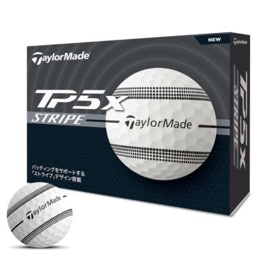 テーラーメイド　TP5x STRIPE 2024年モデル　ゴルフボール　1ダース（12球入り） ホワイト（Stripe）