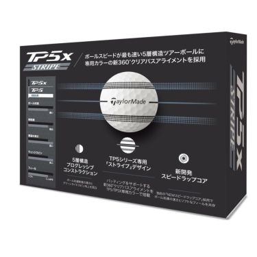 テーラーメイド　TP5x STRIPE 2024年モデル　ゴルフボール　1ダース（12球入り） 詳細1