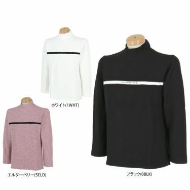 トラヴィスマシュー Travis Mathew　メンズ ロゴプリント チェストライン 起毛素材 ストレッチ 長袖 モックネックシャツ 7AK044　2024年モデル 詳細1