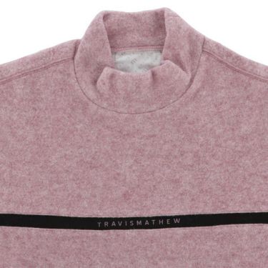 トラヴィスマシュー Travis Mathew　メンズ ロゴプリント チェストライン 起毛素材 ストレッチ 長袖 モックネックシャツ 7AK044　2024年モデル 詳細3