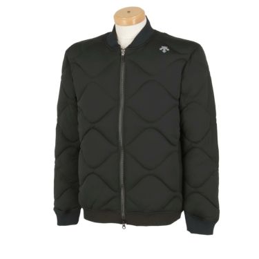 デサントゴルフ DESCENTE GOLF　メンズ 撥水 防風 キルティング 中綿入り 長袖 フルジップ ジャケット DG4FJK02M　2024年モデル ブラック（BK00）