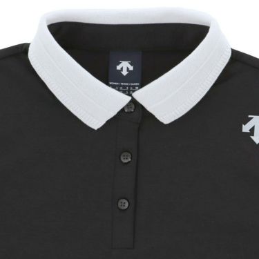 デサントゴルフ DESCENTE GOLF　レディース ロゴデザイン バイカラー 長袖 ポロシャツ DG4FLS06L　2024年モデル 詳細3